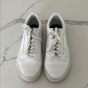 Vans white shoes sneakers